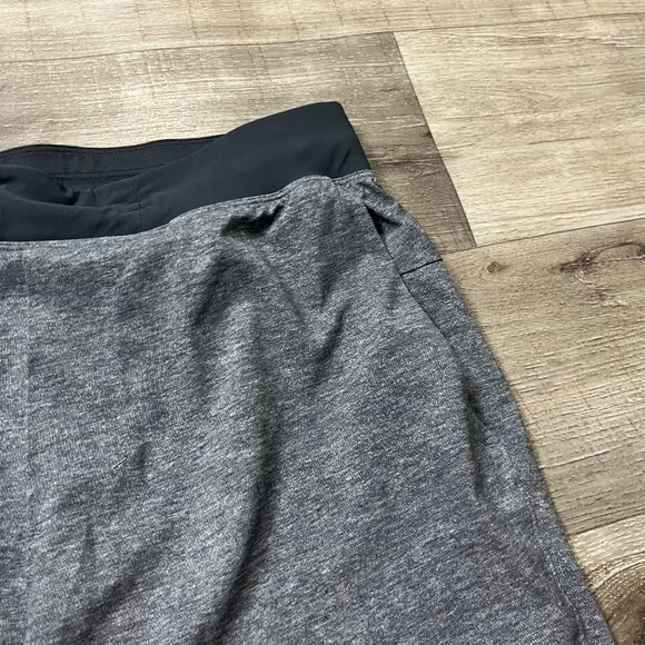 Lululemon Athletic T.H.E. Short Linerless 9” Heathered Greyt Coal Men’s Size S - Picture 4 of 9